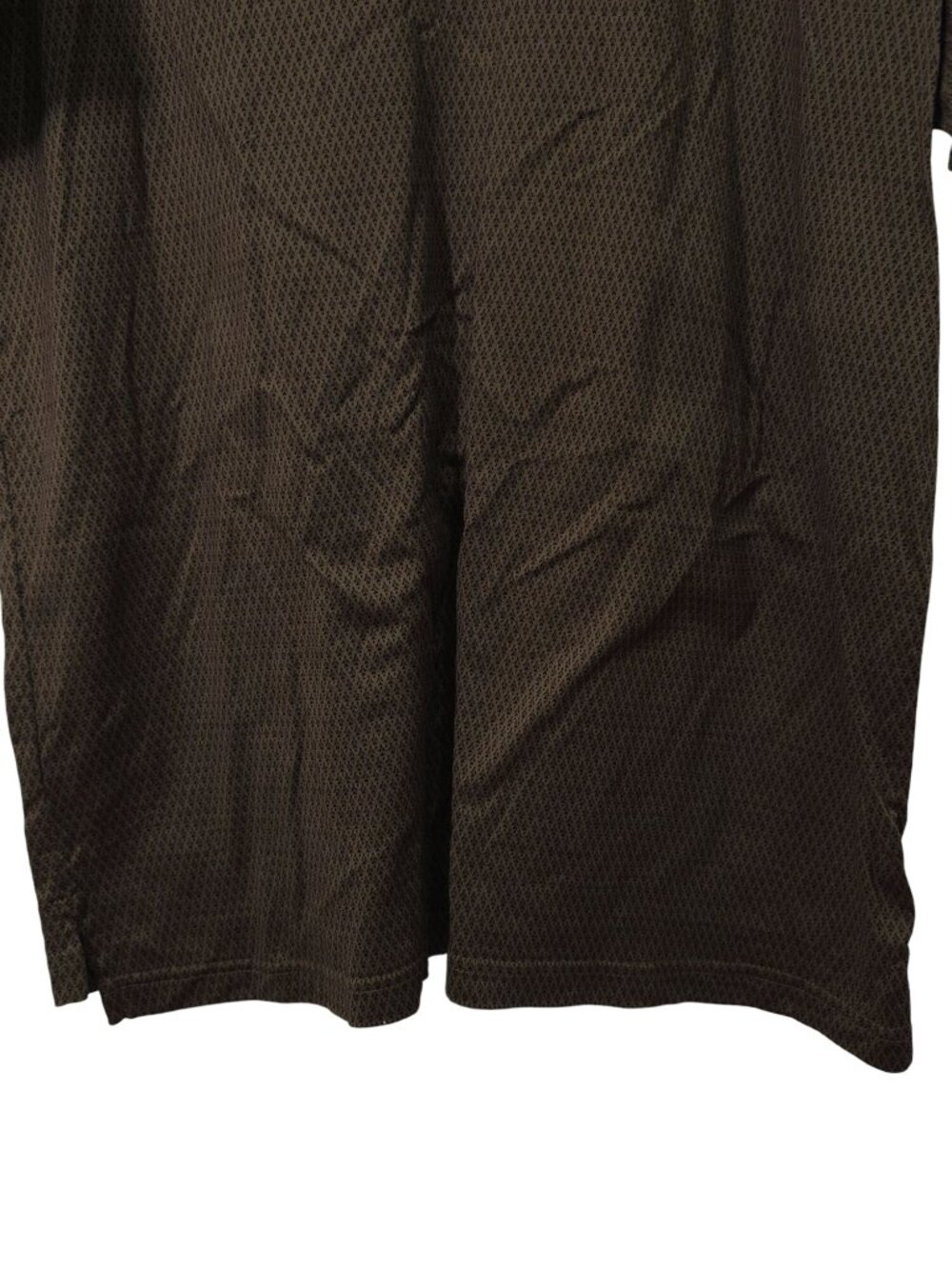 Izod Golf Mens Polo Shirt L Brown Cotton Cool-FX Short Sleeve Collar - Picture 5 of 6